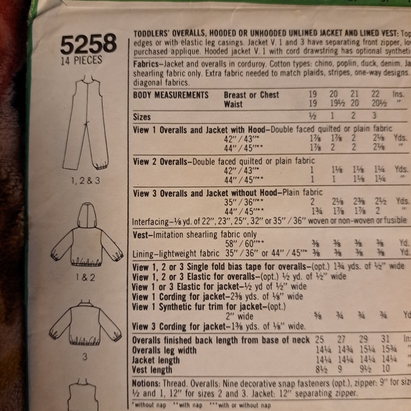 🙂3/15 Simplicity vintage pattern toddler size 1🌈🧁🌼🌸🐇🍭🐣🍬🎀🦄🌷🐰 - Picture 3 of 4